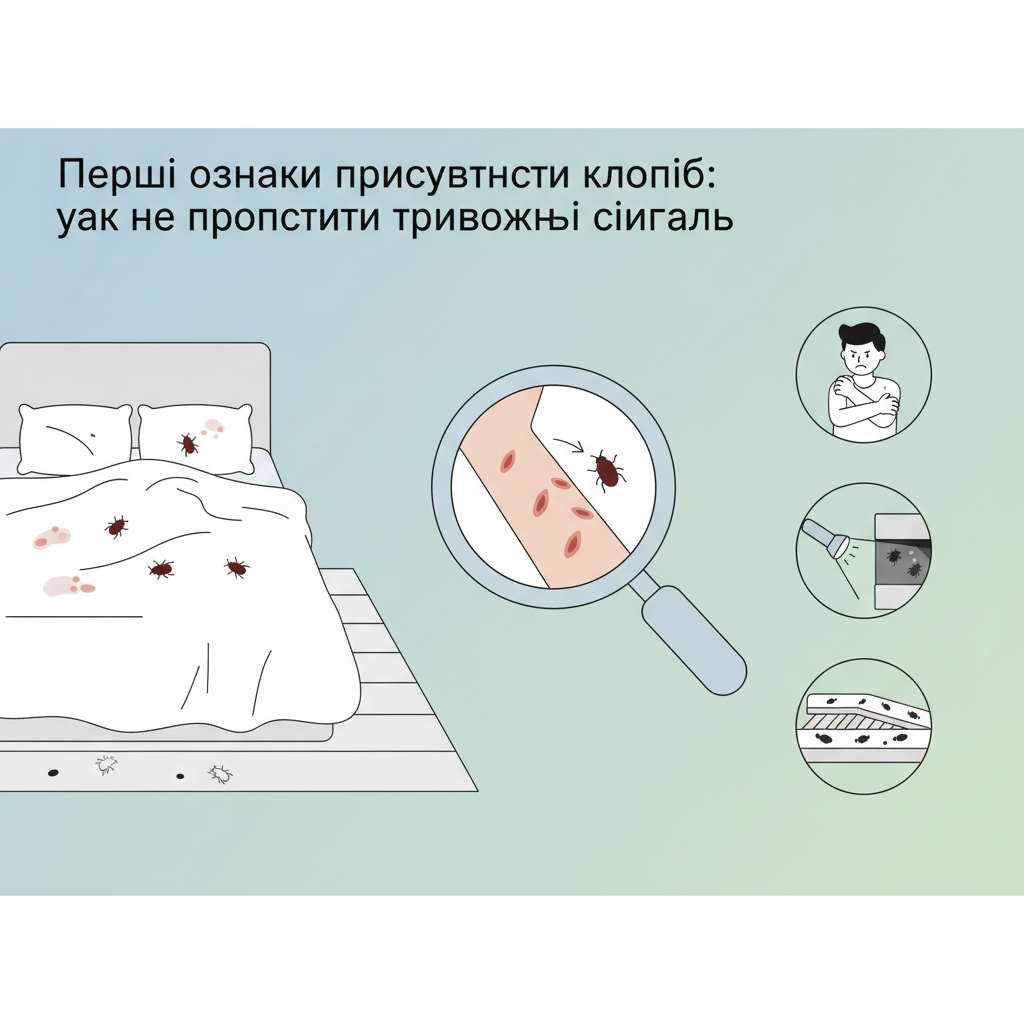 Перші ознаки присутності клопів: як не пропустити тривожні сигнали